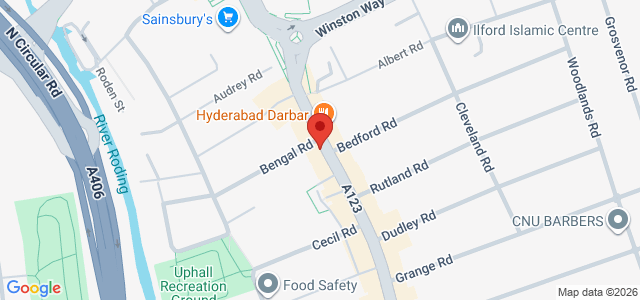 Map showing Griller Ilford Lane in Ilford